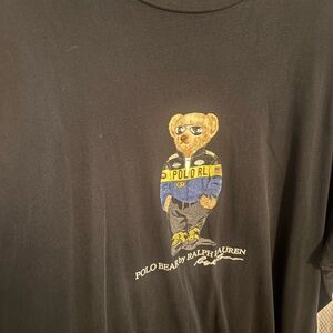 Ralph Lauren Big & Tall 3XB Black Polo Bear T-Shirt